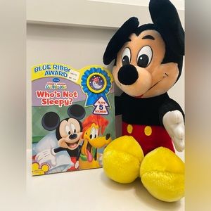 Mickey Mouse Disney Stuffed Animal & Book